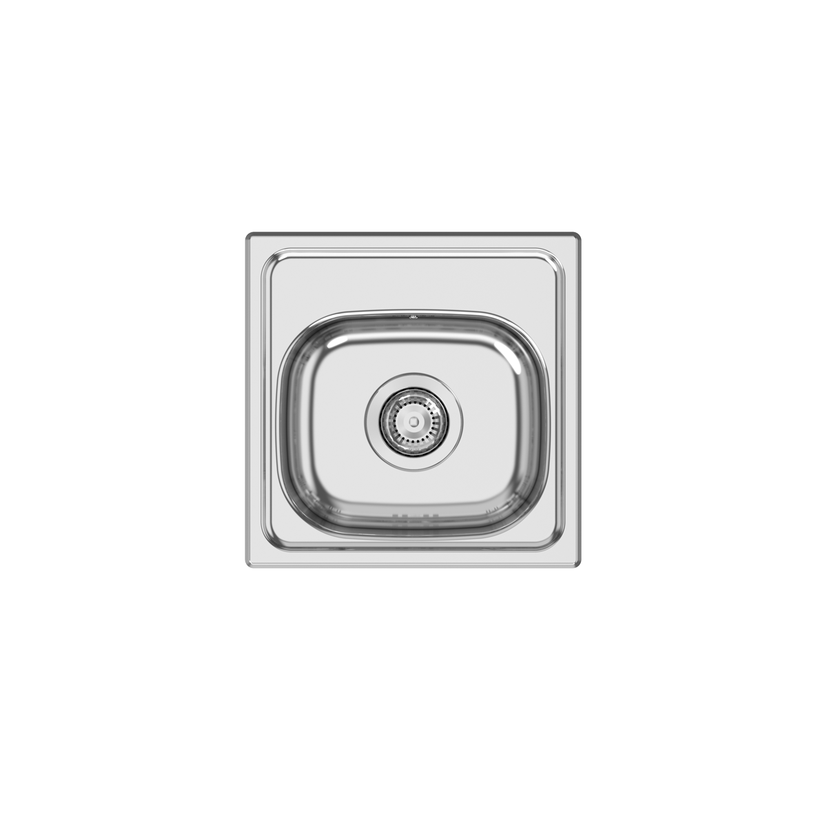 PIO BAR S/STEEL SINK 381x381mm