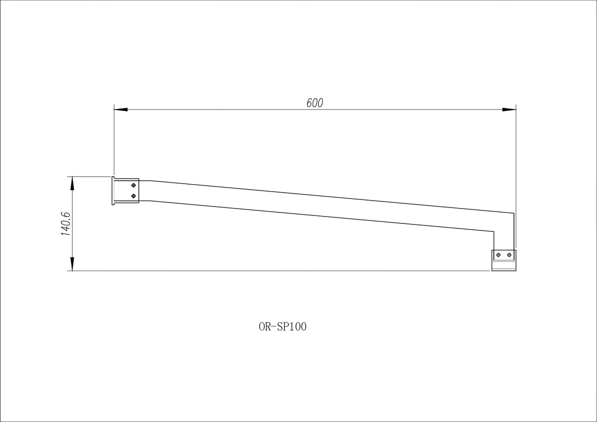Diagonal shower screen support bar