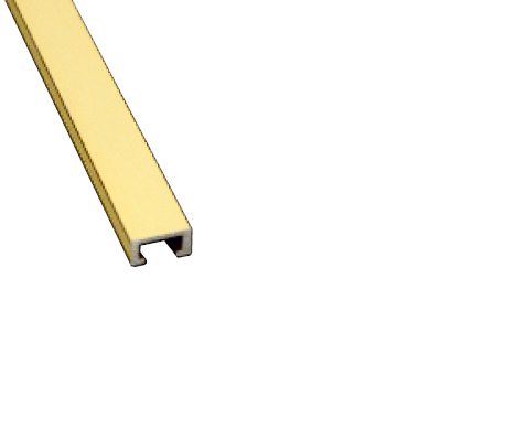 ALUMINIUM BRUSHED GOLD MATTE LISTELLO 15MM