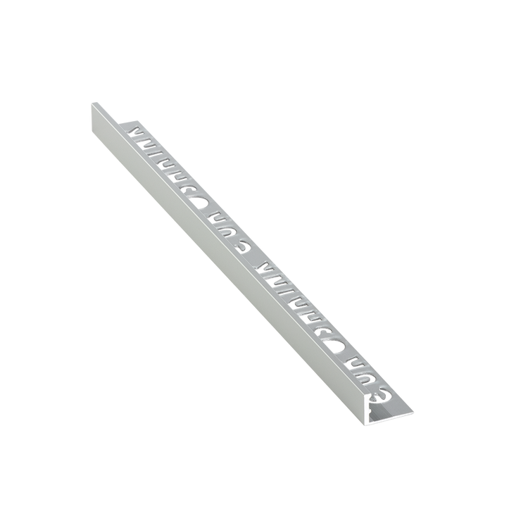 ALUMINIUM SILVER MATTE L-SHAPED CORNER PROFILE 8MM