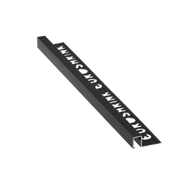 ALUMINIUM LIGHT BLACK LISTELLO 12MM