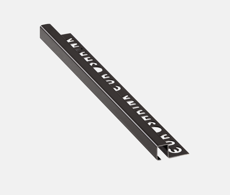 EUROMULTIPURPOSE BLACK SHINE STAINLESS STEEL PROFILE 12MM