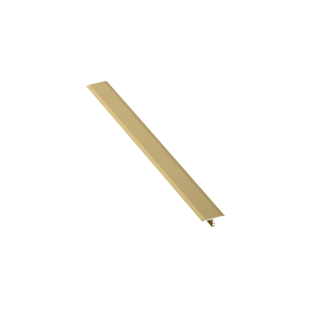 ALUMINIUM GOLD MATTE T-SHAPED PROFILE 22MM