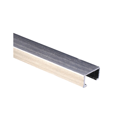 STAINLESS STEEL BRUSHED SILVER LISTELLO 15MM