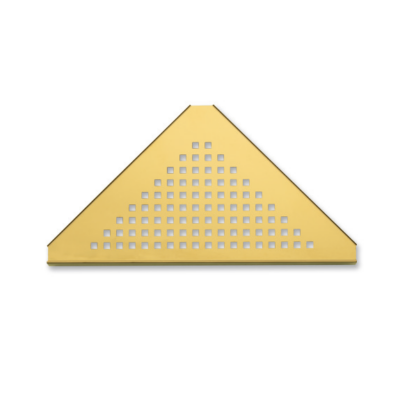EUROSHELVES GOLD SHINE CORNER SHELF FOR CERAMIC FINISH