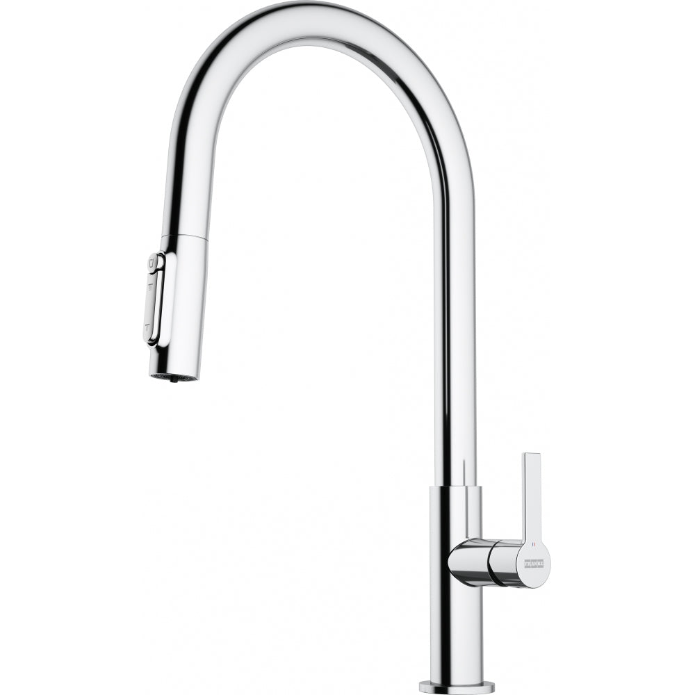 FRANKE Maris Slim Sink Mixer Clear Water Pull out Chrome