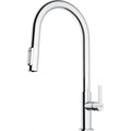 FRANKE Maris Slim Sink Mixer Clear Water Pull out Chrome