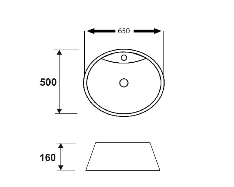 POLK ART BASIN 650×500x160MM