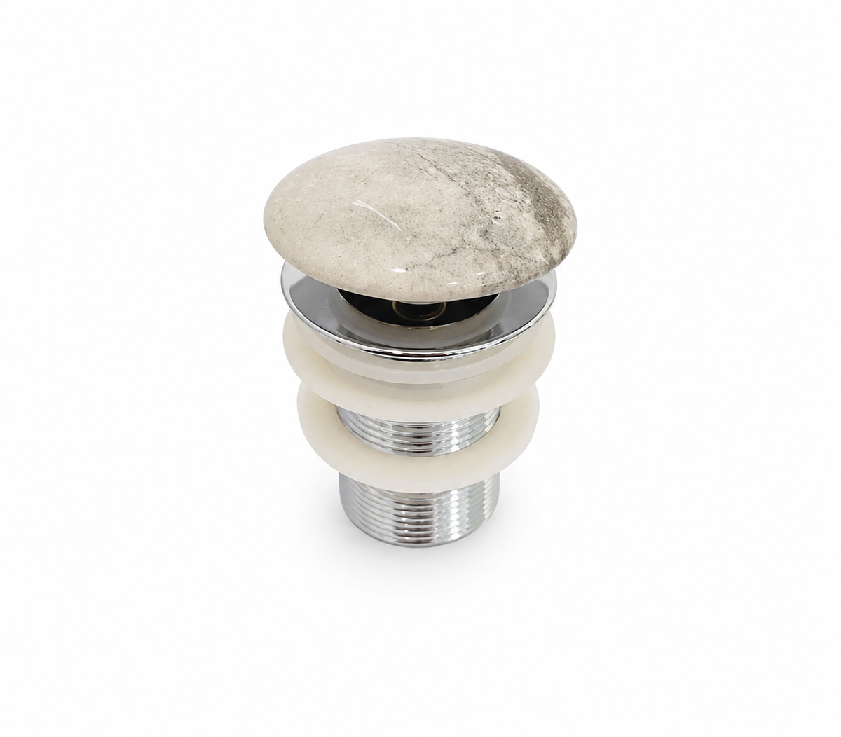 WHITE/GREY MARBLE POP-UP FOR BASIN R1080f