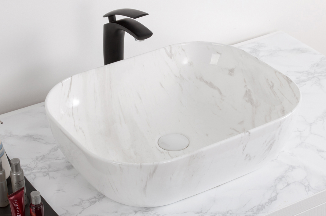 LEA CARRARA ART BASIN 505x405x135MM