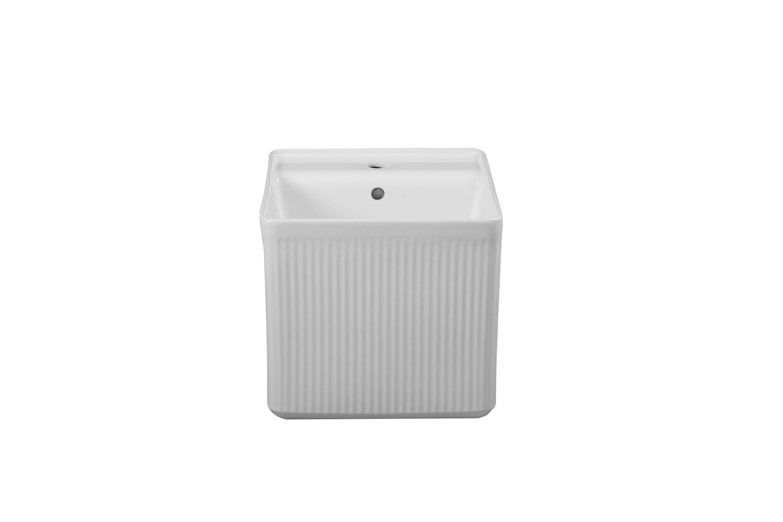 WHITE WALL HUNG ART BASIN 400x400x380MM