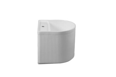 WHITE WALL HUNG ART BASIN 400x400x380MM