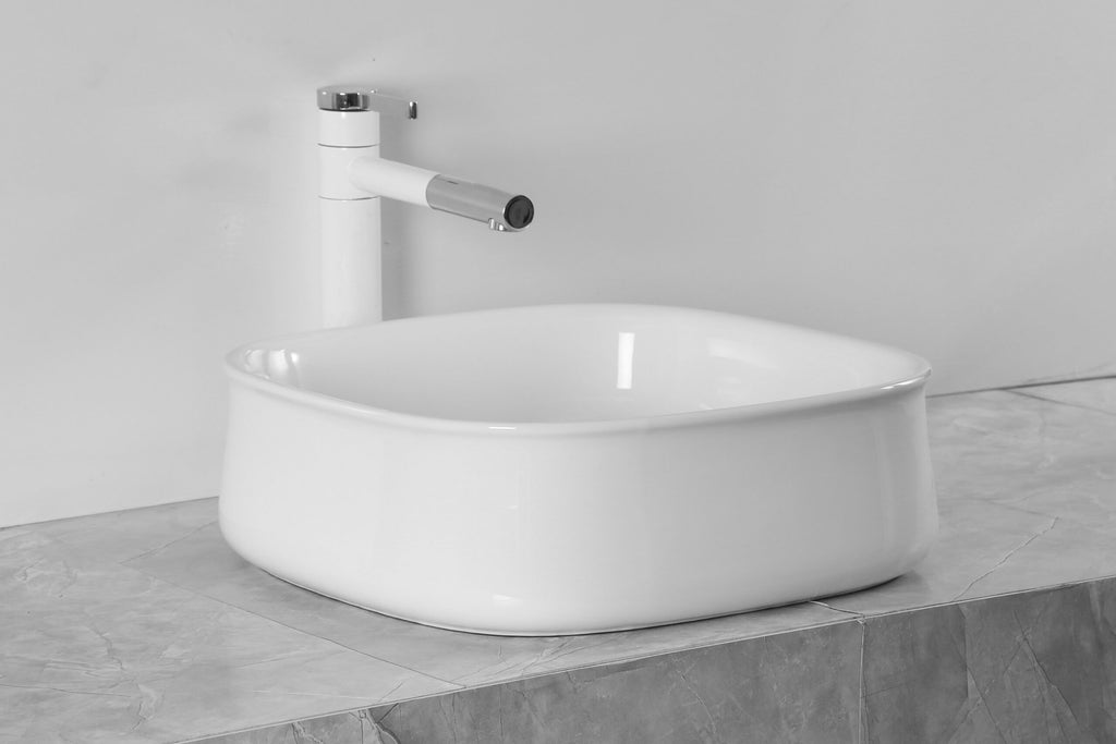 WHITE ART BASIN 415x415x140MM