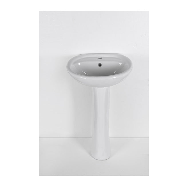 BASIN WITH PEDESTAL 495x430x840MM
