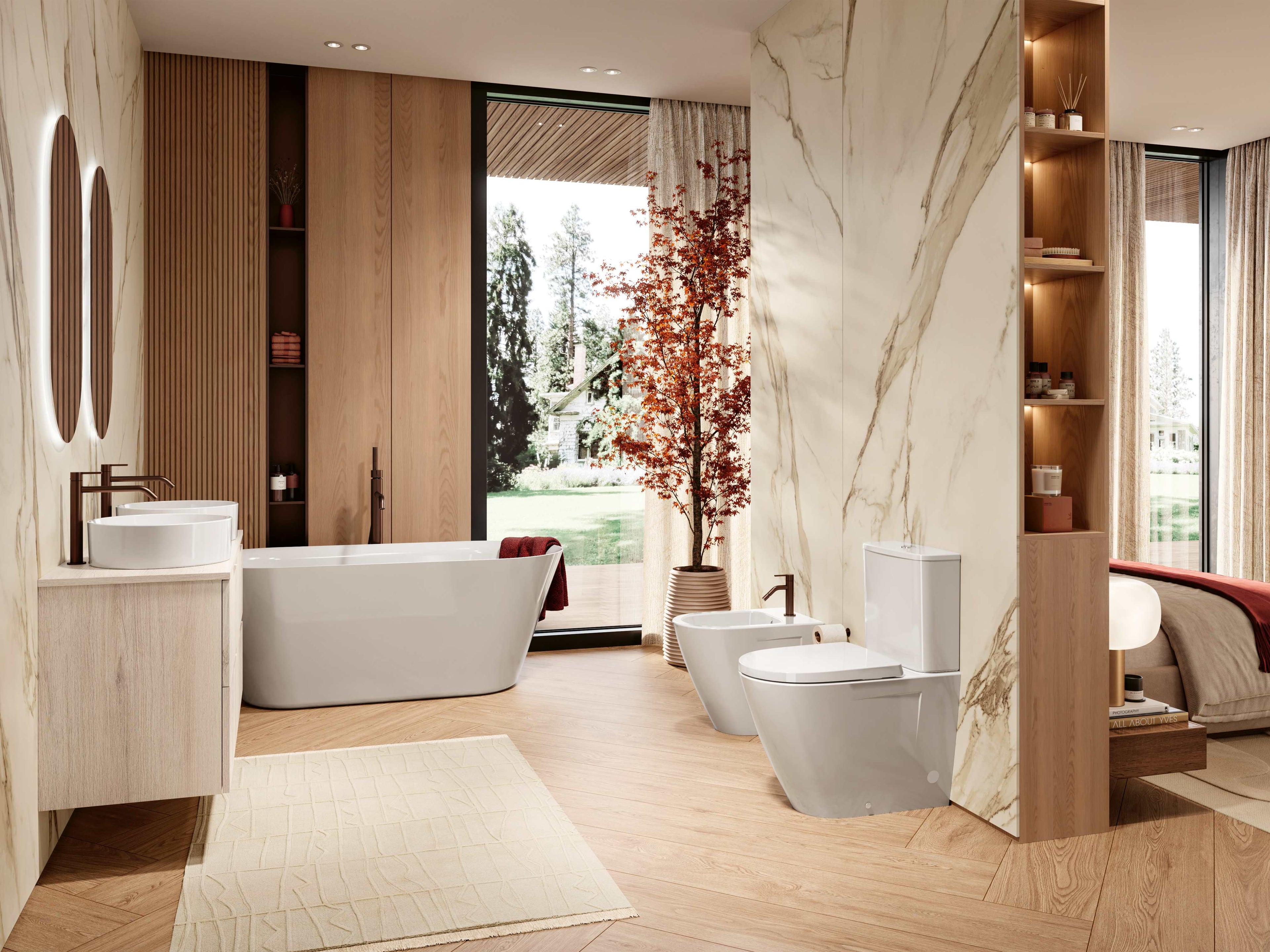 SANITANA RUBY BACK TO WALL RIMLESS VORTEX WC COMPLETE