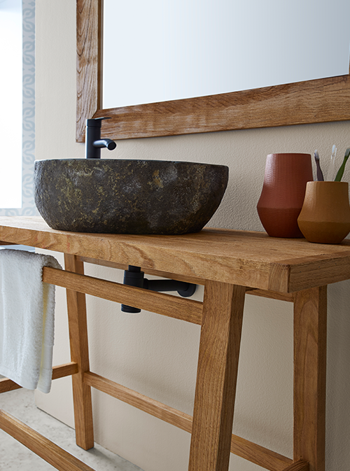 ROCK STONE BASIN 45X40X15cm