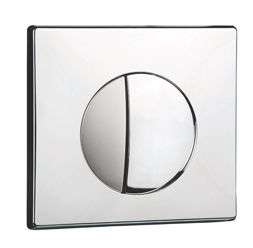 BUTTON MEDIA BRILLANT CHROME POLISHED 111911