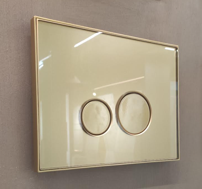 BUTTON GOLD GLASS 111999