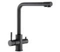 SKY PRIME 3-WAY SINK MIXER S/STEEL BLACK MATT