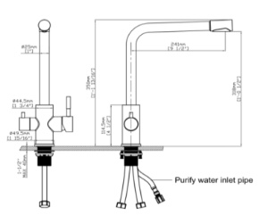 SKY PRIME 3-WAY SINK MIXER S/STEEL BRUSHED GOLD