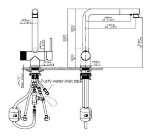 SKY TOP 3-WAY SINK MIXER PULL-OUT SPRAY BRASS CHROME
