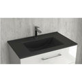 SLIM BLACK FURNITURE BASIN 900x460MM