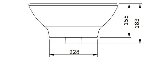 SND201 (118739) ALGAR ROUND ART BASIN ᴓ410x140MM