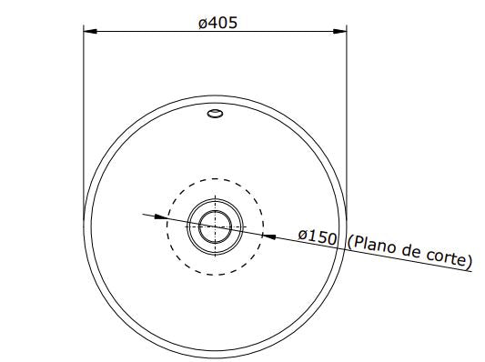 SND201 (118739) ALGAR ROUND ART BASIN ᴓ410x140MM