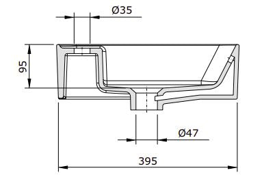 SND220c (136730) SANLIFE ART BASIN 602x400x95MM