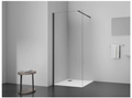 WALK-IN SHOWER DOOR CLEAR GLASS BRUSHED GUNMETAL