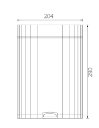 TOILET TRASH BIN WITH SOFT CLOSE CHROME