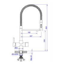 CONTEMPORARY ART 3-WAY SINK MIXER MATTE BLACK