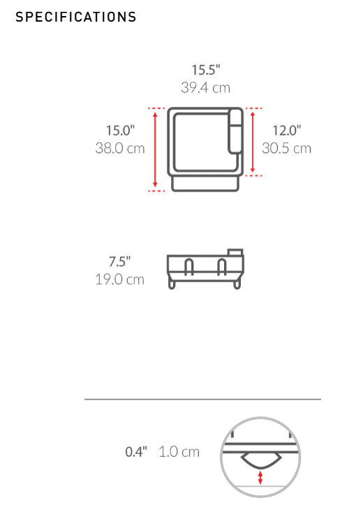 STEEL FRAME DISHRACK COMPACT