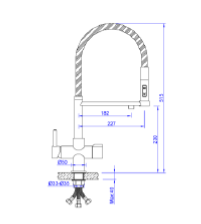 CONTEMPORARY ART 3-WAY SINK MIXER MATTE BLACK