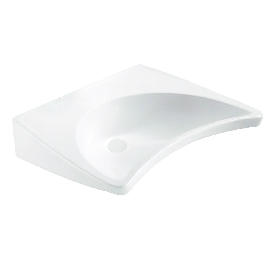 WHITE BARRIER-FREE BASIN 650x545x200MM
