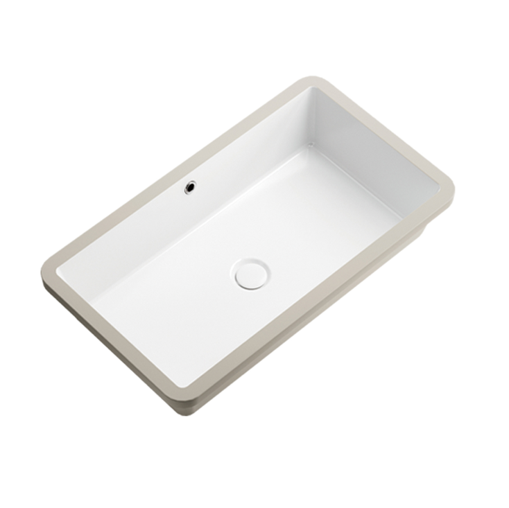 WHITE UNDERCOUNTER BASIN 700x400x195MM
