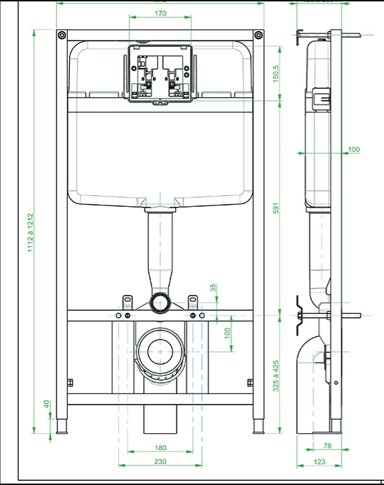 VERSO CONCEALED CISTERN DM 11183