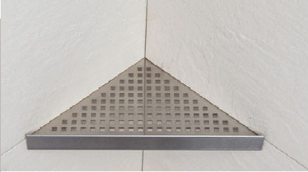 EUROSHELVES GOLD SHINE CORNER SHELF FOR CERAMIC FINISH