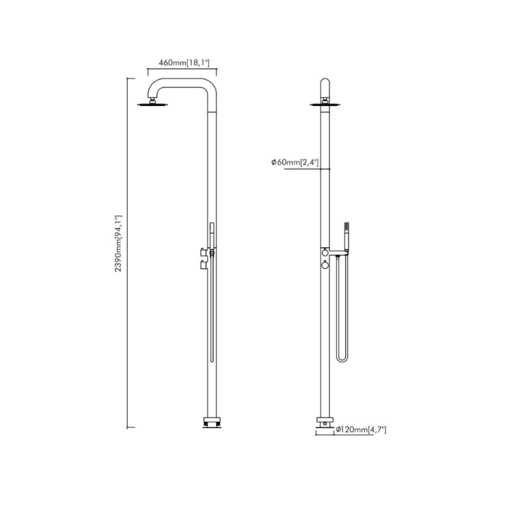 OUTDOOR SHOWER COLUMN