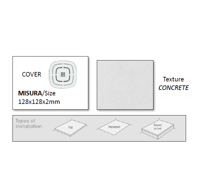 AMALFI ANTISLIP SHOWER TRAY HEIGHT 2CM
