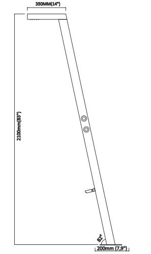 TISI OUTDOOR SHOWER PANEL