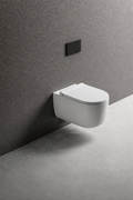 MIRTO ROUND WALL HUNG VORTEX TOILET WHITE