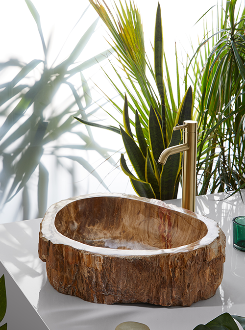 WOOD BASIN 45X40X15CM