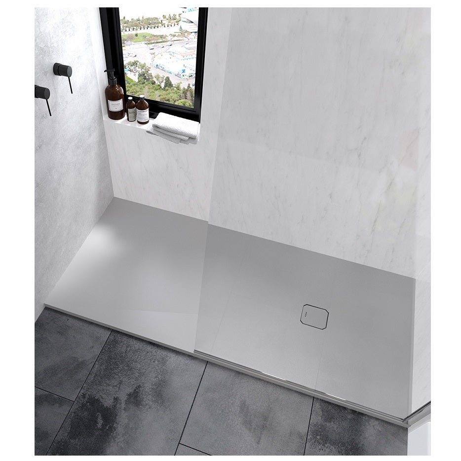 Zenda Zinc Solidtek Anti-Slip Shower Tray 80 × 120 × 3 cm