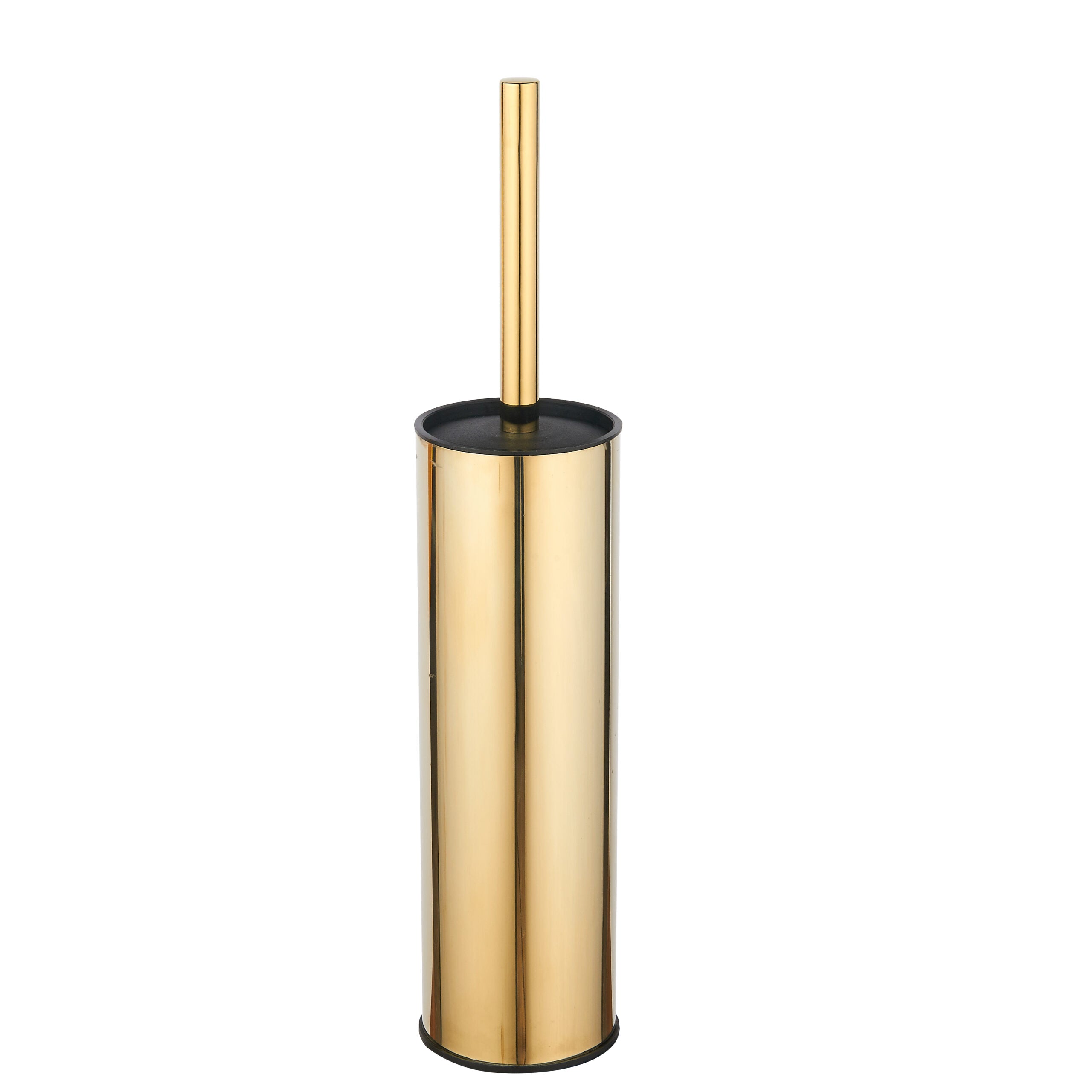 Gold round toilet brush