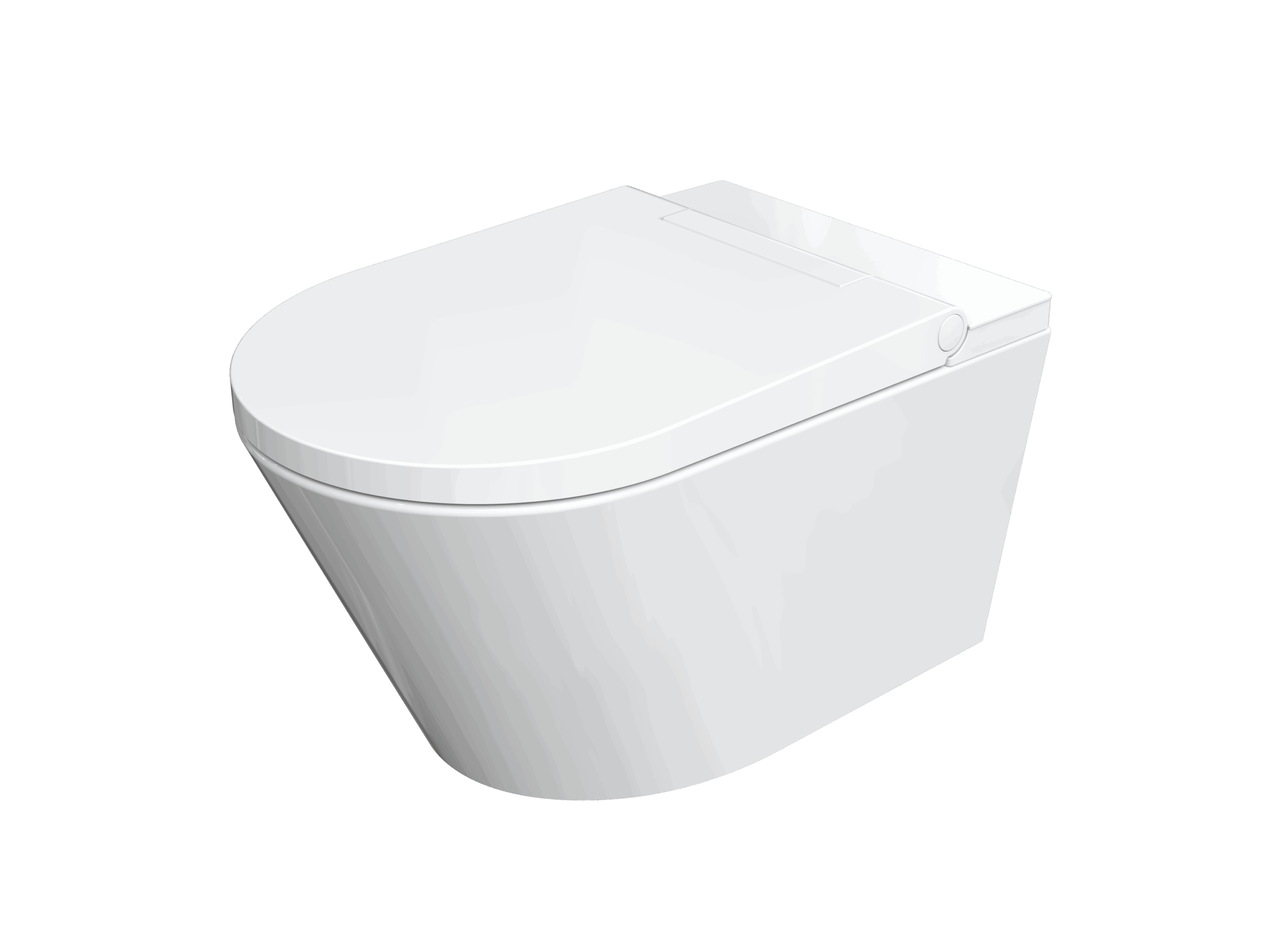 ROUND RIMLESS COMPLETE WALL HUNG SMART TOILET – GMCA LTD