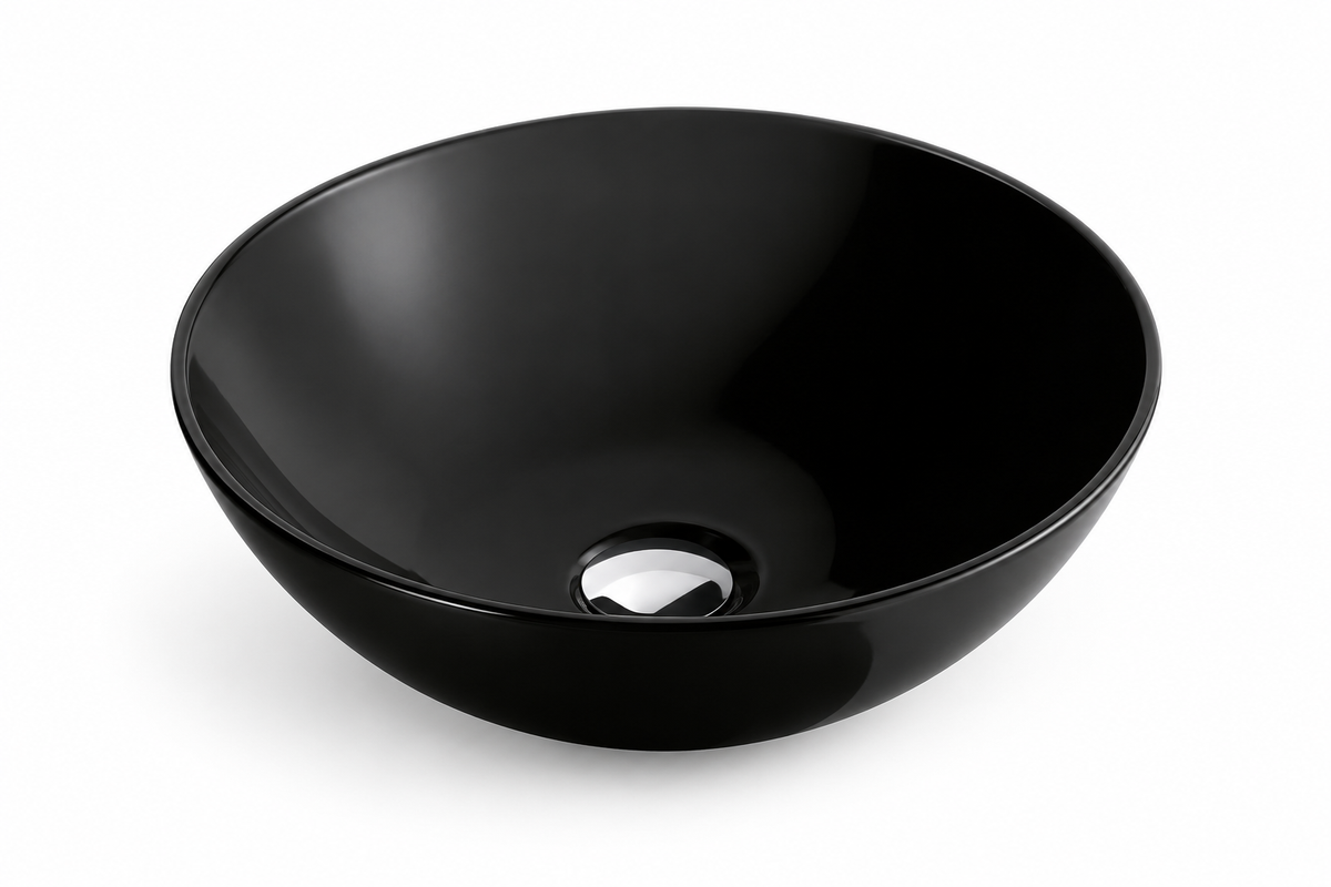 BPS BELLA ROUND COUNTERTOP BASIN 400x400x130MM 8002BL