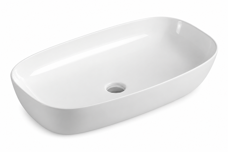 BPS BELLA ART OVAL COUNTERTOP BASIN 610x390x135MM 8483A