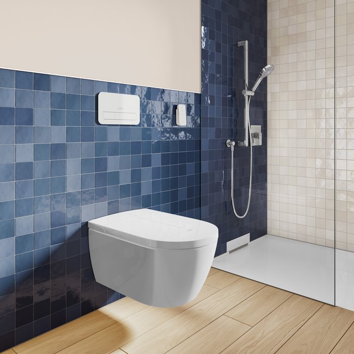 Villeroy&Boch ViClean-I100 Shower toilet, rimless, White Alpin CeramicPlus