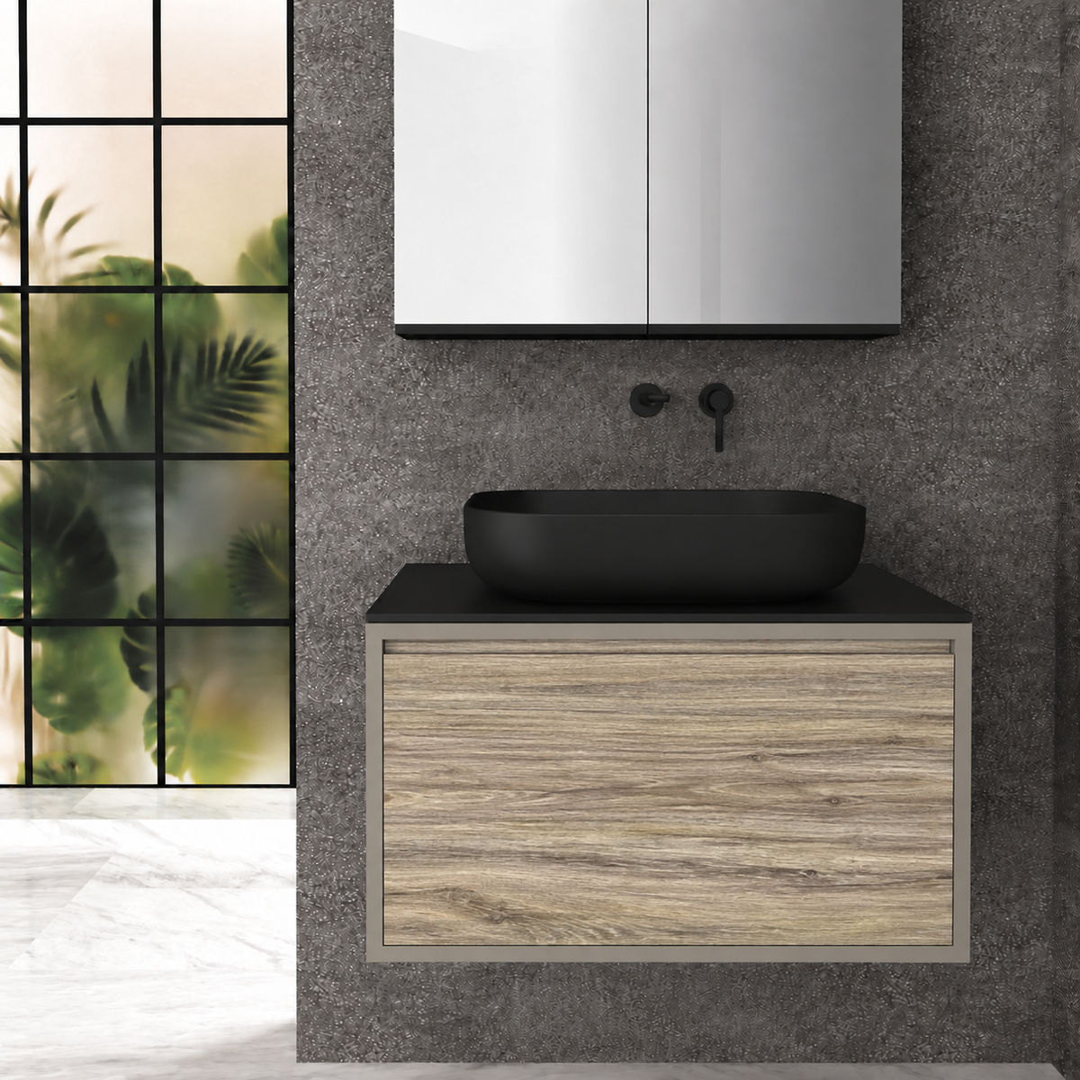 Drawer Deep — cabinet finish 194, drawer finish 390, B countertop